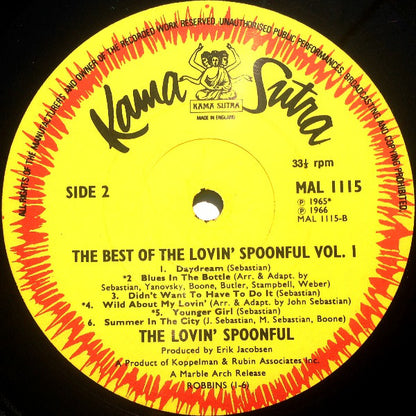 The Lovin' Spoonful : The Best Of The Lovin' Spoonful Vol. 1 (LP, Comp)