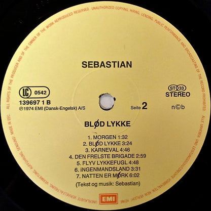 Sebastian (5) : Blød Lykke (LP, Album, RE)