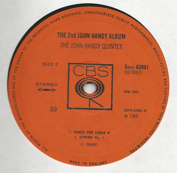 John Handy Quintet : The 2nd John Handy Album (LP, Album)