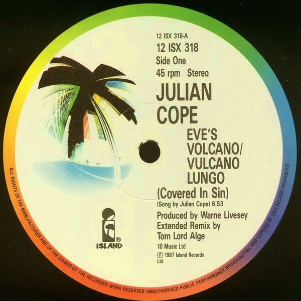 Julian Cope : Eve's Volcano - !Vulcano Lungo! (Covered In Sin) (12", Single)