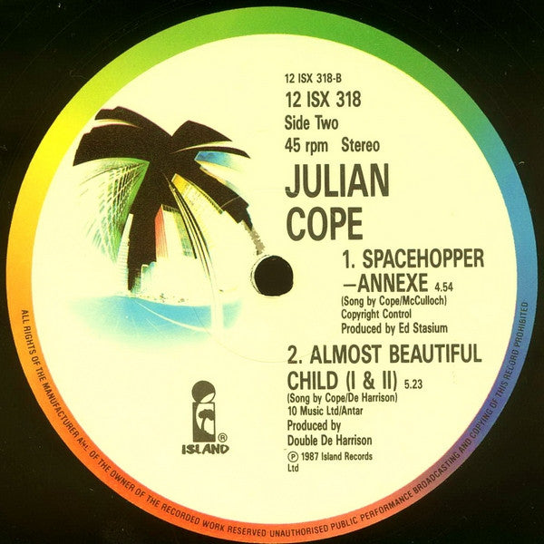 Julian Cope : Eve's Volcano - !Vulcano Lungo! (Covered In Sin) (12", Single)