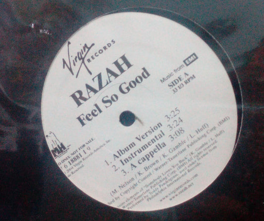 Razah (2) : Feel So Good (12", Promo)