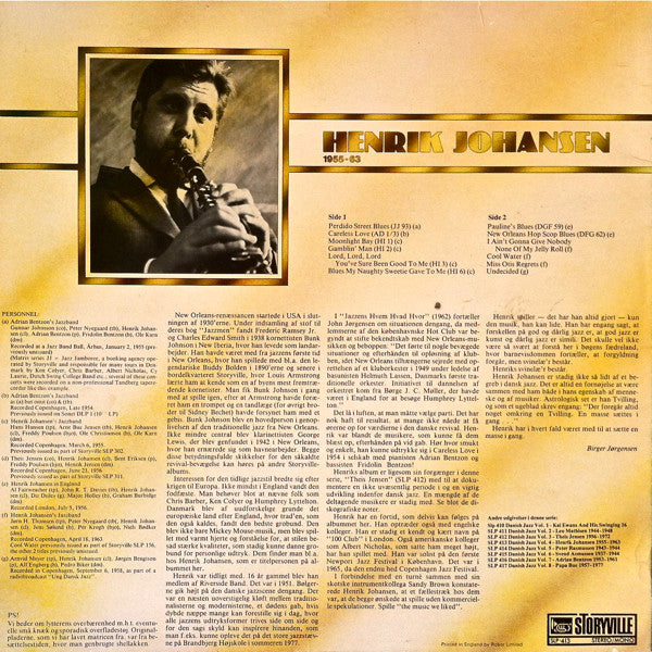 Henrik Johansen : Danish Jazz Vol. 4 - Henrik Johansen 1955-63 (LP, Comp)