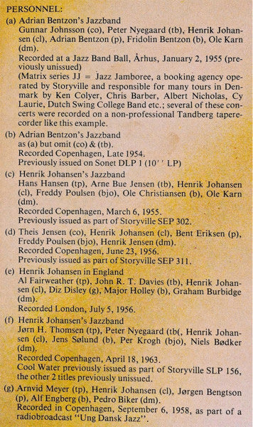 Henrik Johansen : Danish Jazz Vol. 4 - Henrik Johansen 1955-63 (LP, Comp)