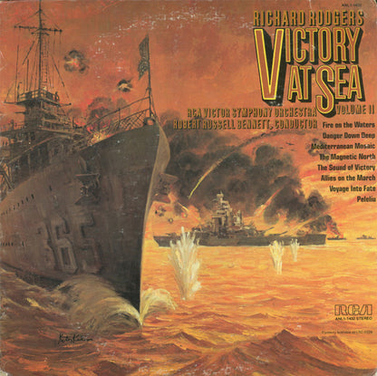 Richard Rodgers - RCA Victor Symphony Orchestra, Robert Russell Bennett : Victory At Sea Volume II (LP, Album, RE, Gat)