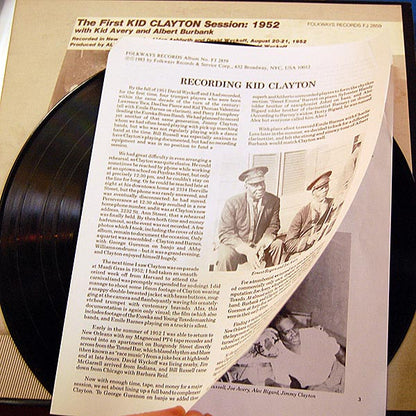 Kid Clayton : The First Kid Clayton Session:1952 (LP)