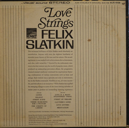 Felix Slatkin : Love Strings (LP)