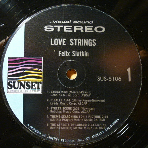 Felix Slatkin : Love Strings (LP)