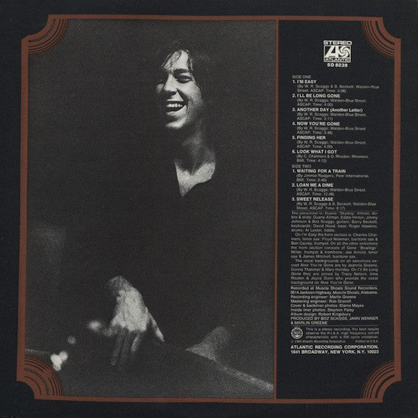 Boz Scaggs : Boz Scaggs (LP, Album, RP, MO )