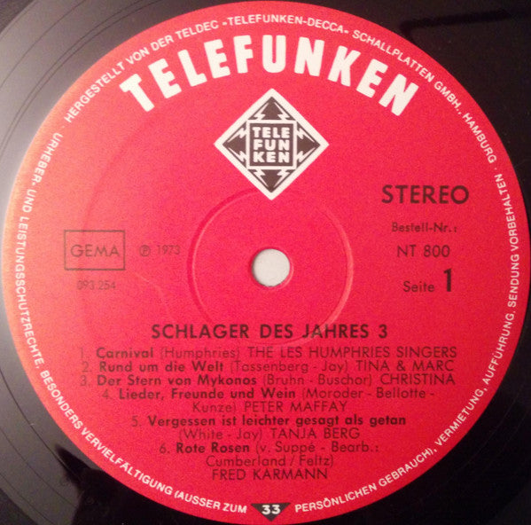 Various : Schlager Des Jahres 3 (LP, Comp)