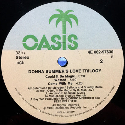 Donna Summer : A Love Trilogy (LP, Album, P/Mixed)