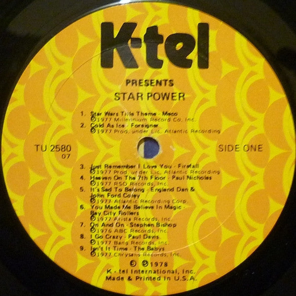 Various : Star Power (LP, Comp, 07 )