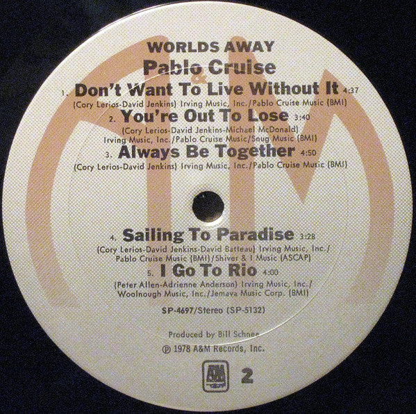 Pablo Cruise : Worlds Away (LP, Album)