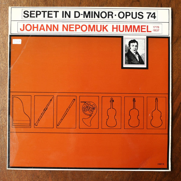 Johann Nepomuk Hummel - The Neckar Septett : Septet In D-Minor - Opus 74 (LP)