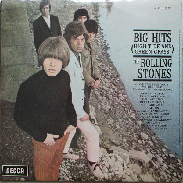 The Rolling Stones : Big Hits [High Tide And Green Grass] (LP, Comp, RP, Tea)