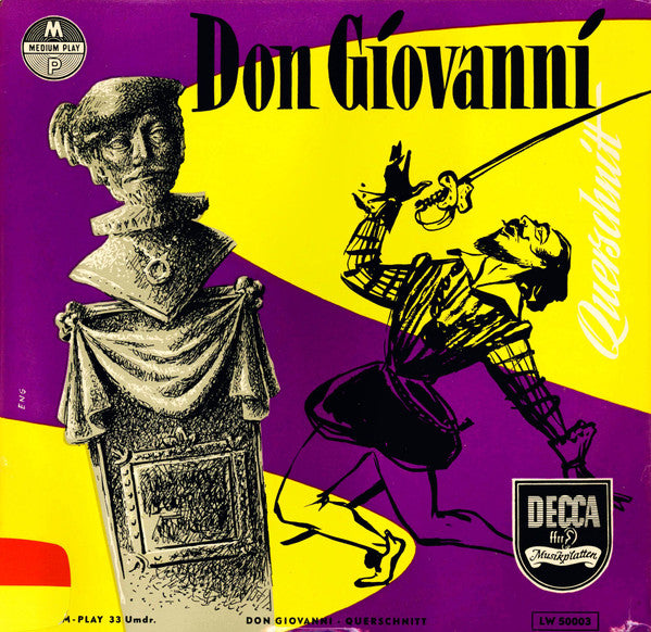 Wolfgang Amadeus Mozart : Don Giovanni (Querschnitt) (10")