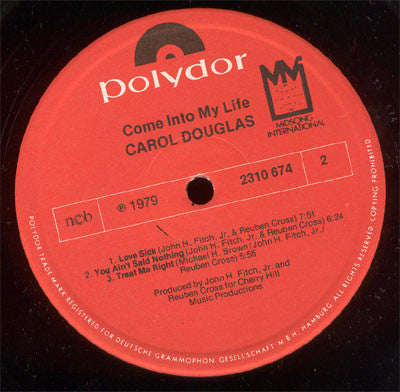 Carol Douglas : Come Into My Life (LP, Album)