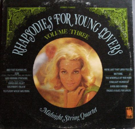 Midnight String Quartet : Rhapsodies For Young Lovers Volume Three (LP, Album)