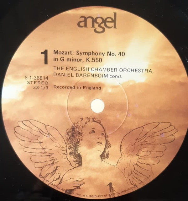 Wolfgang Amadeus Mozart - Daniel Barenboim plays/conducts English Chamber Orchestra : Mozart 40 (Symphony No. 40 In G Minor); The "Elvira Madigan" Concerto (No. 21 In C) (LP, Comp)