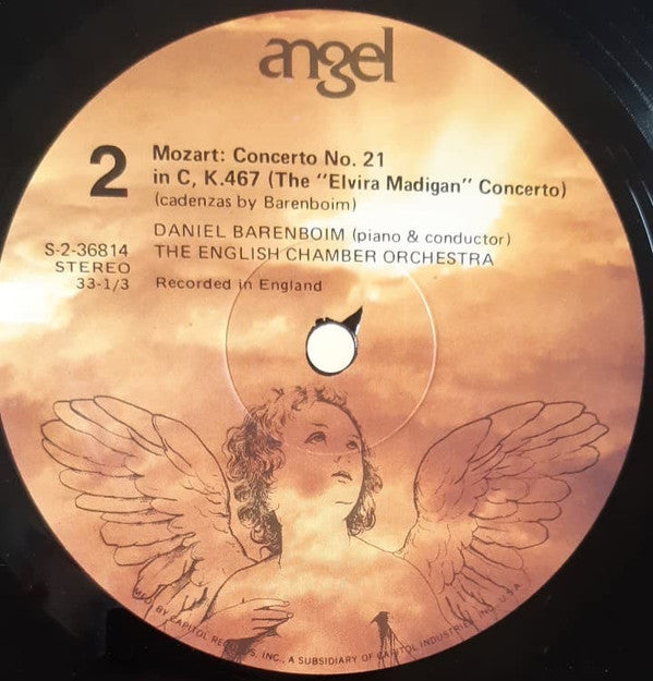 Wolfgang Amadeus Mozart - Daniel Barenboim plays/conducts English Chamber Orchestra : Mozart 40 (Symphony No. 40 In G Minor); The "Elvira Madigan" Concerto (No. 21 In C) (LP, Comp)