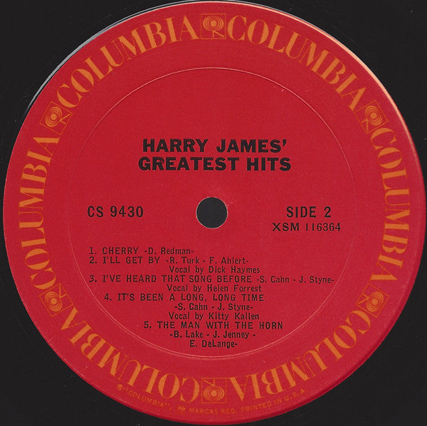 Harry James (2) : Harry James' Greatest Hits (LP, Comp, RE, Pit)