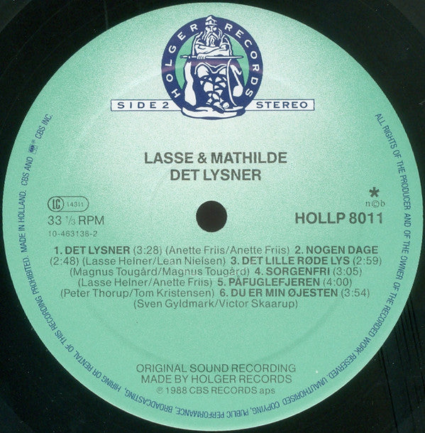 Lasse & Mathilde : Det Lysner (LP, Album)