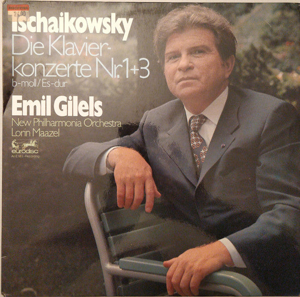 Pyotr Ilyich Tchaikovsky, New Philharmonia Orchestra, Lorin Maazel, Emil Gilels : Die Klavierkonzerte Nr. 1 + 3 B-Moll / Es-Dur (LP)