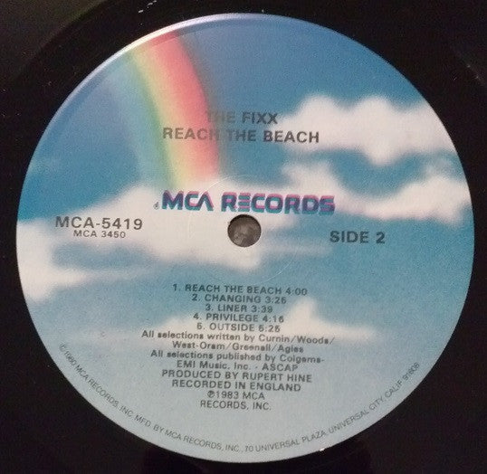 The Fixx : Reach The Beach (LP, Album, Glo)