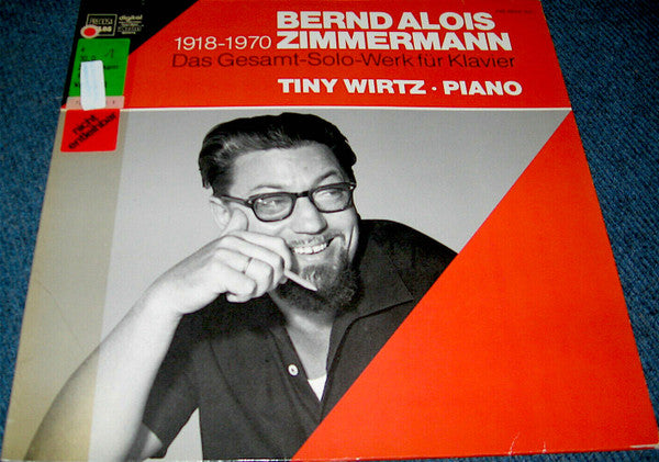 Bernd Alois Zimmermann, Tiny Wirtz : Das Gesamt-Solo-Werk Für Klavier (LP, Album)