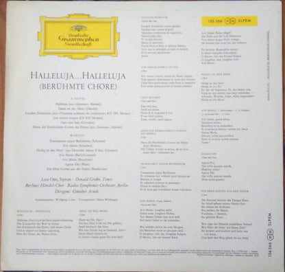 Berliner Händel-Chor, Radio-Symphonie-Orchester Berlin, Günther Arndt : Halleluja... Halleluja (Berühmte Chöre) (LP)