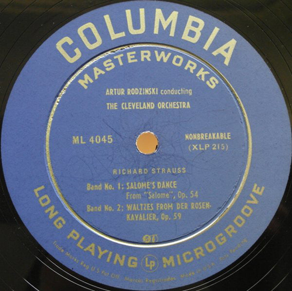 Richard Strauss - Artur Rodzinski Conducting The Cleveland Orchestra : Till Eulenspiegels Lustige Streiche ‧ Waltzes From Der Rosenkavalier ‧ Salome's Dance (LP, Album, Mono)