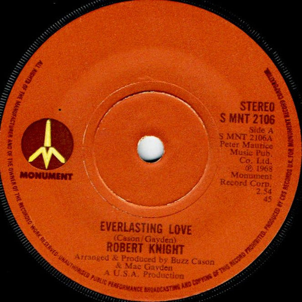 Robert Knight : Everlasting Love (7")