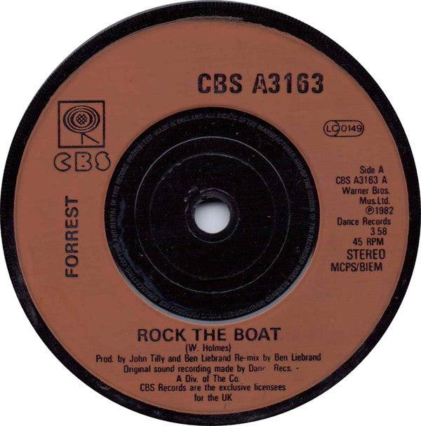 Forrest : Rock The Boat (7", Single, Ora)