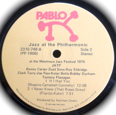 Various : JATP (Jazz At The Philharmonic At The Montreux Jazz Festival 1975) (LP, Album, Ind)