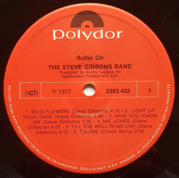 Steve Gibbons Band : Rollin' On (LP, Album)