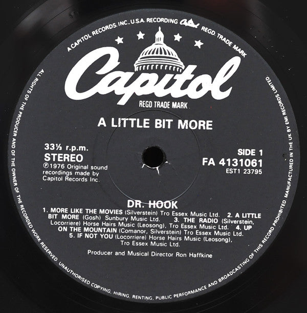 Dr. Hook : A Little Bit More (LP, Album, RE)