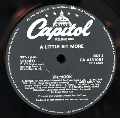 Dr. Hook : A Little Bit More (LP, Album, RE)