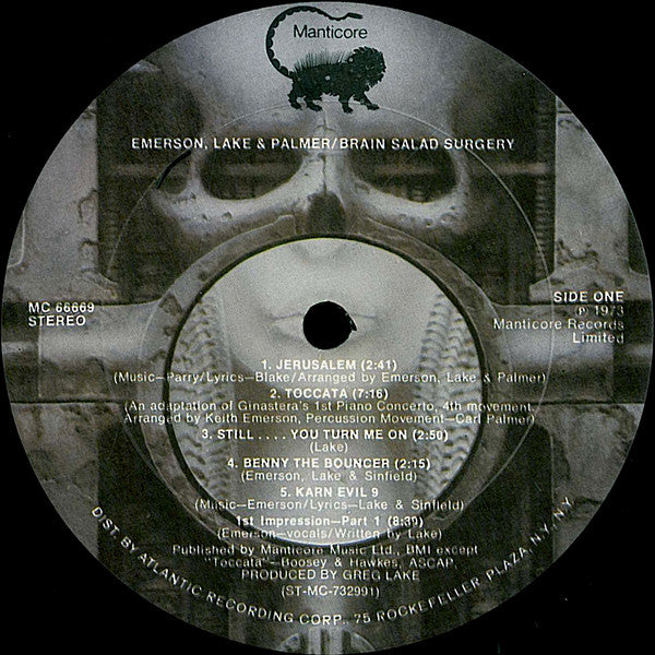 Emerson, Lake & Palmer : Brain Salad Surgery (LP, Album)