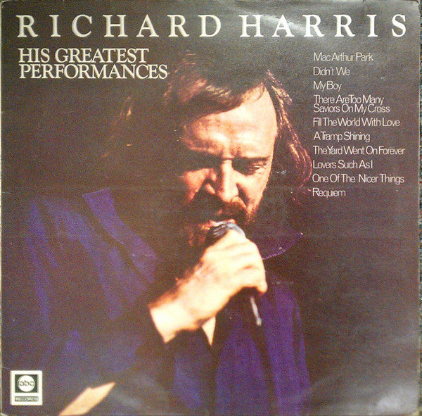 Richard Harris : His Greatest Performances (LP, Album, Comp, RE)