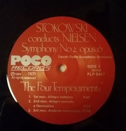 Carl Nielsen, Danmarks Radios Symfoniorkester, Leopold Stokowski : Symphony No. 2 Op. 16 "The Four Temperaments" (LP, Gat)