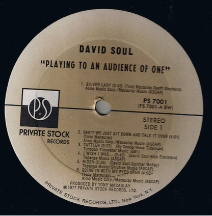 David Soul : Playing To An Audience Of One (LP, Album, Bes)