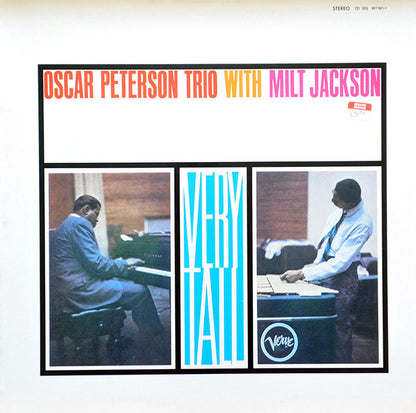 The Oscar Peterson Trio With Milt Jackson : Very Tall  (LP, Album, RE)