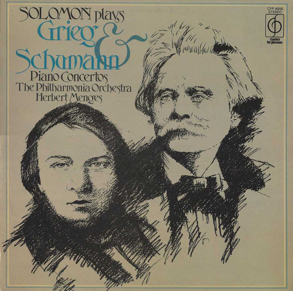 Edvard Grieg / Robert Schumann, Solomon (6), Philharmonia Orchestra, Herbert Menges : Piano Concertos (LP, RE)