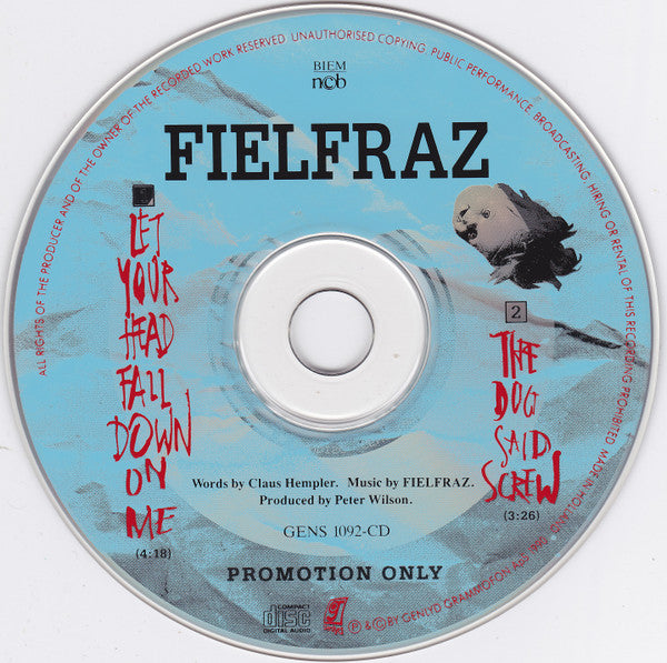 Fielfraz : Let Your Head Fall Down On Me (CD, Single, Promo)