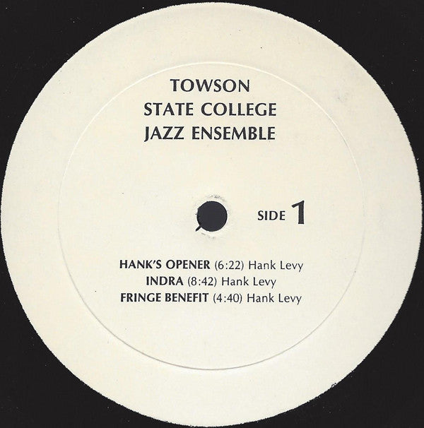 The Towson State College Jazz Ensemble, Hank Levy : Towson State College Jazz Ensemble (2xLP)