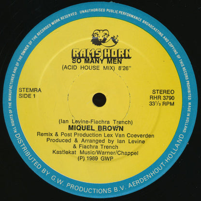 Miquel Brown : So Many Men (12")