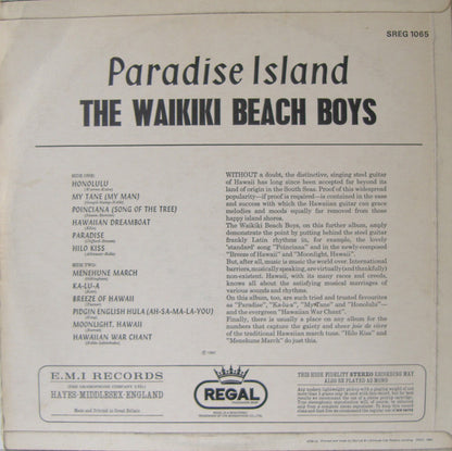 The Waikiki Beach Boys : Paradise Island (LP)