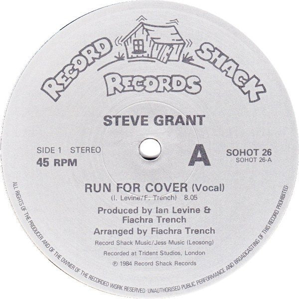 Steve Grant (3) : Run For Cover (12", Single)