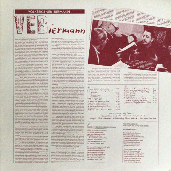 Wolf Biermann : VEB (Volkseigener Biermann) (LP, Album)