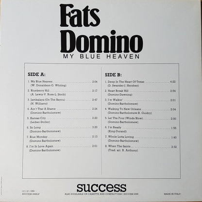 Fats Domino : My Blue Heaven (LP, Album, Comp)